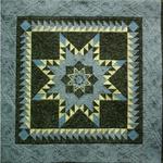Wall Quilt Professional
Second Place
Entered by:	Becky Holley
	Midkiff,  TX
Made by:	Becky Holley
Quilted by: 	Becky Holley
Pattern by:  Cindi Edgerton
Size: 	37 x 37
Double Feathered Star
