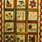 Appliqué Two Person or Group Quilt
First Place
Fat Quarter Award - Midland Quilters Guild
Entered by:	Alexis Swoboda
	Roswell, NM
Made by:	Alexis Swoboda
Quilted by: 	Rita Galaska
Pattern by:  	Jenny Williamson
Size: 	56 x 70
Last Night I Dreamed Of Africa
