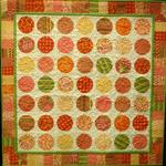 Wall Quilt Amateur
Honorable Mention 
Entered by:	Nan Smail
	Ransom Canyon, TX
Made by:	Nan Smail
Quilted by: 	Nan Smail
Pattern by: 	Internet Tutorial
Size: 	46 x 46
Circles
