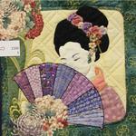 Art Quilt 
Honorable Mention
Entered by:	Robin Gold
	Portales, NM
Made by:	Robin Gold
Quilted by: 	Robin Gold
Size: 	20  x 20
My Geisha