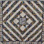 Pieced Group Quilt 
Third Place
Entered by:	Elizabeth Lawrence
	Portales, NM
Made by:	High Plains Quilt 	Festival Committee
Quilted by: 	Elizabeth Lawrence
Pattern Name: Log Cabin
Size: 	98  x 100
Aegean Star

