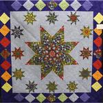 Wall Quilt Two Person/Group
Third Place
Entered by:	Charlotte Massey
	Midland, TX
Made by:	Charlotte Masey, 	Janice Gamble, Teri 	Bamert
Quilted by: 	Charlotte Massey
Size: 	44  x 44
Texas: The Friendship State - Quilters Style
